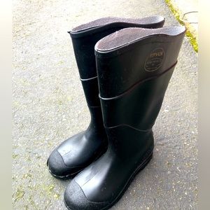 Servus Rubber/PVC Unisex’s Waterproof Knee High Black Boots M5,W7
